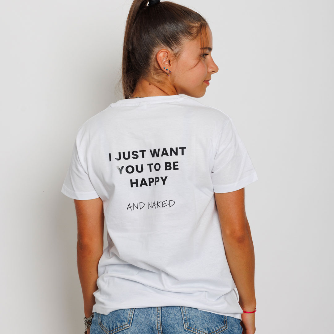 Happy and Naked Tee